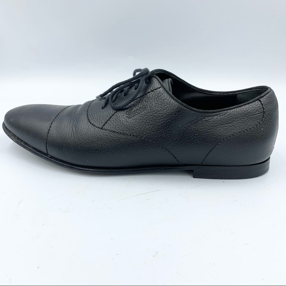 Gucci Pebbled Leather Black Oxfords Gucci 6 (US6.5) - Picture 9 of 15